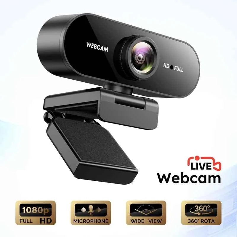 Professional Auto Focus Webcam - 1080P FHD USB Computer Camera