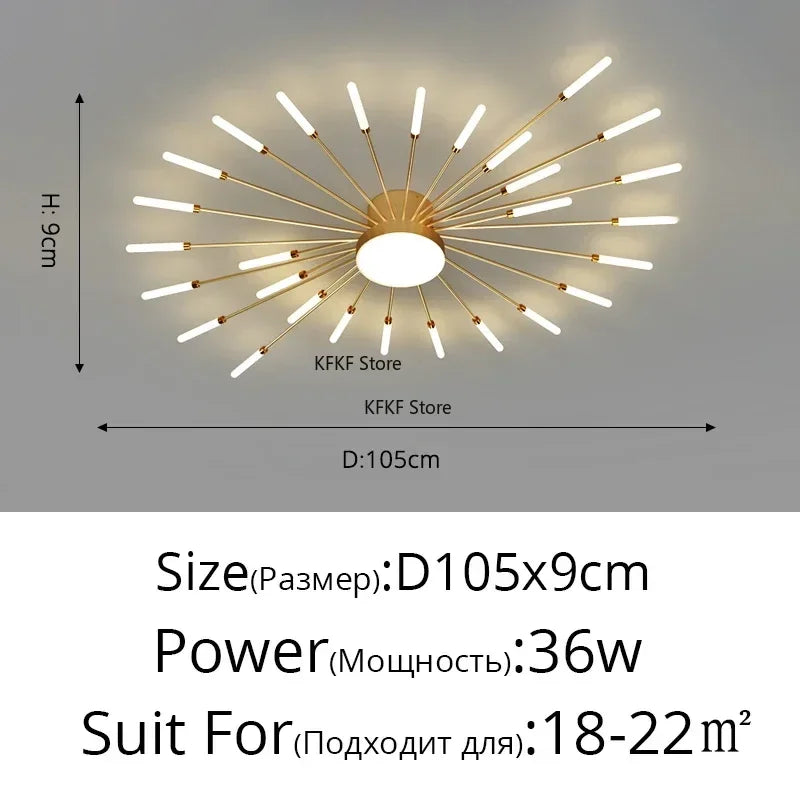 Luxury Modern LED Chandelier - Elegant Ceiling Light Fixture