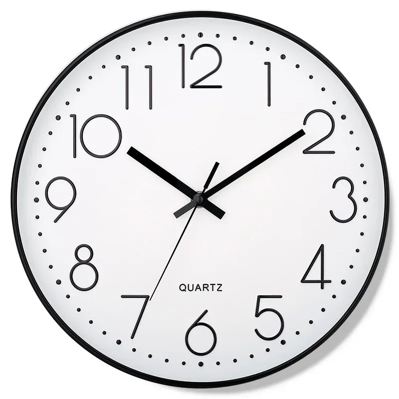 Elegant 8 Inch Silent Wall Clock - Modern Quartz Design