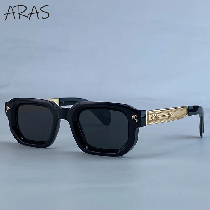 Premium Polarized Square Sunglasses - UV400 Vintage Eyewear