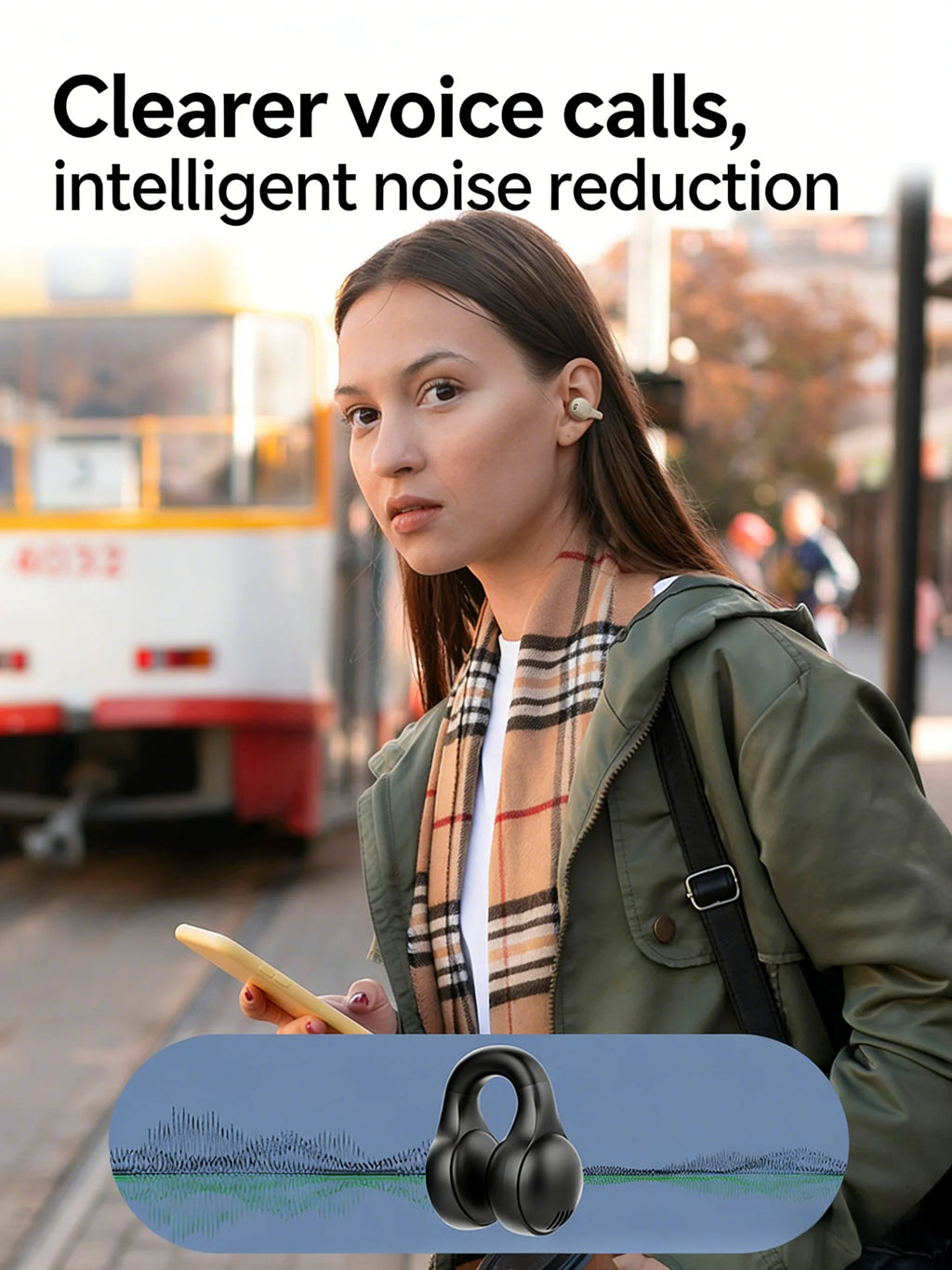 Digital Display Wireless Sports Earbuds - Premium Silicone Noise Reduction