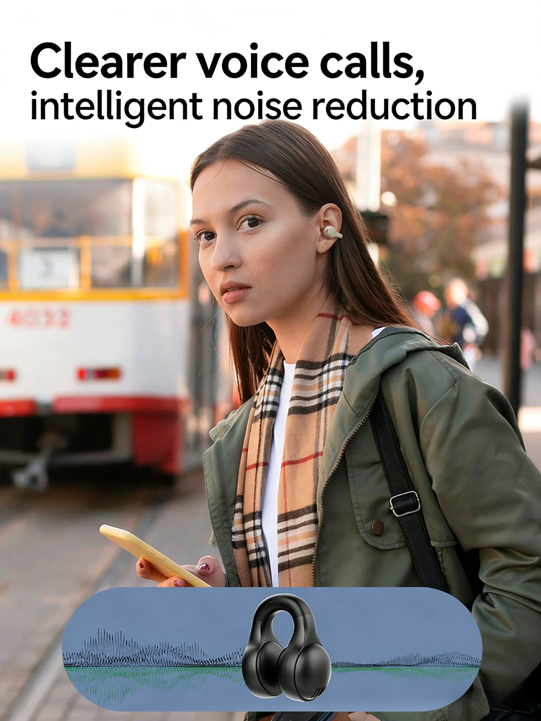 Digital Display Wireless Sports Earbuds - Premium Silicone Noise Reduction