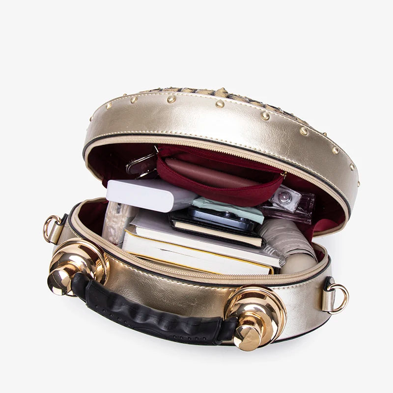 Elegant Clock Handbag - Unique Design Crossbody Bag