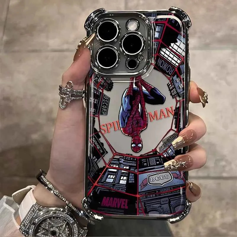 Spider Man Plating Phone Case - Premium Anti-Fall Design