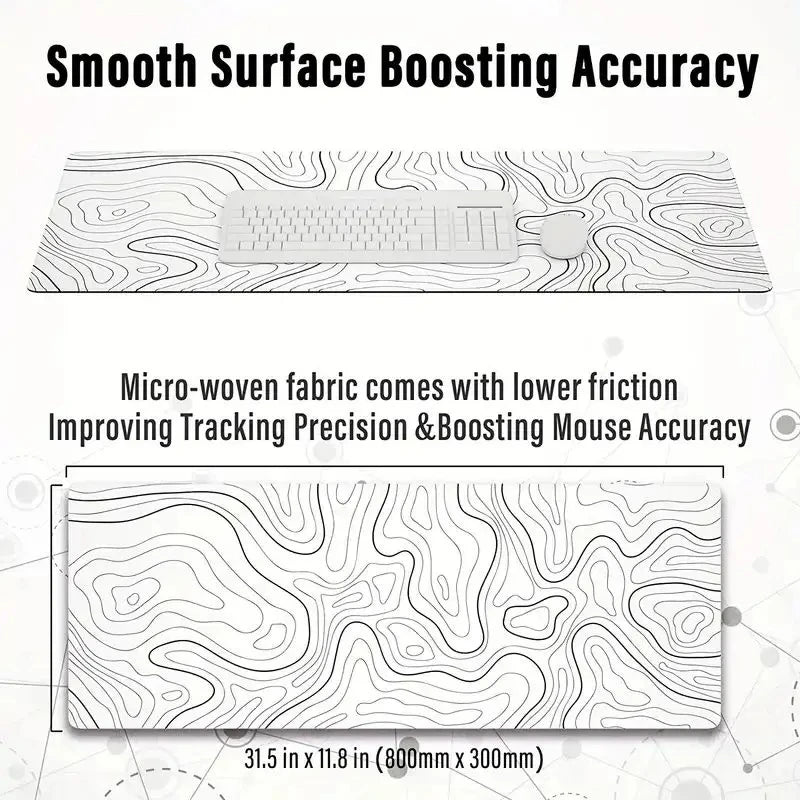 Premium Extended Gaming Mouse Pad - Non-Slip & Stitched Edges