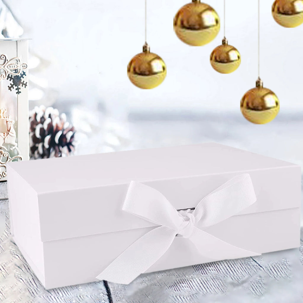 Elegant Large Gift Box with Ribbon Closure - Reusable