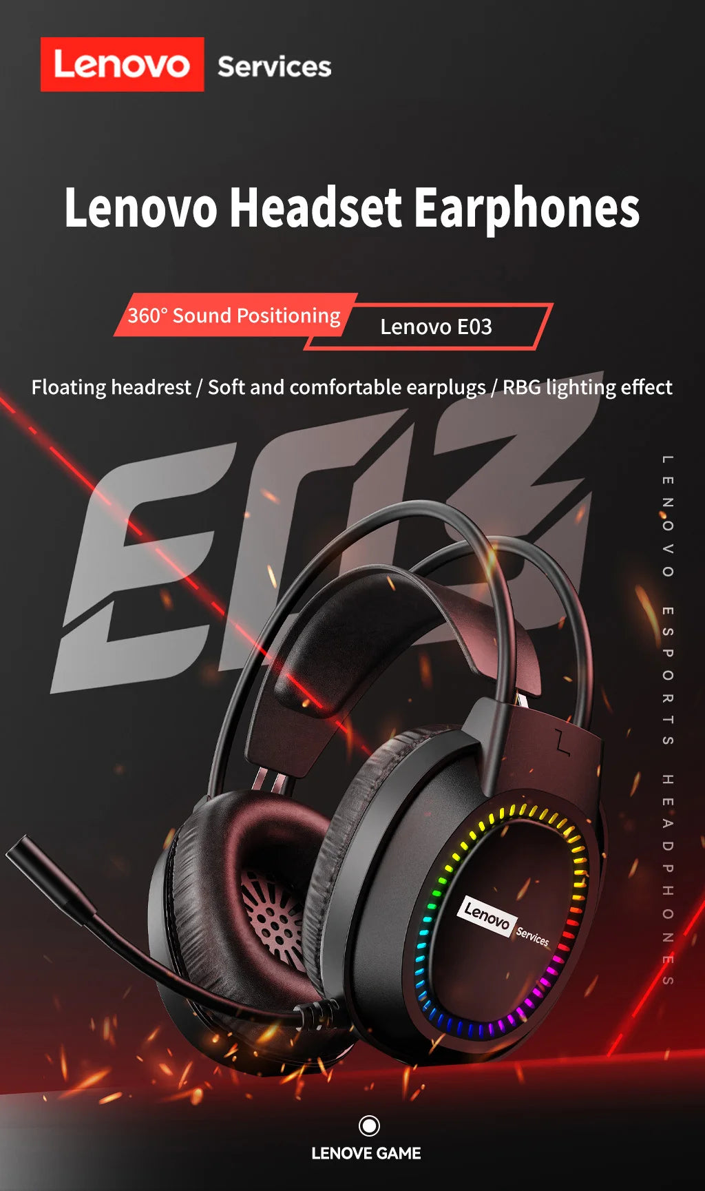 Premium RGB Gaming Headphones with Noise-Cancelling Microphone