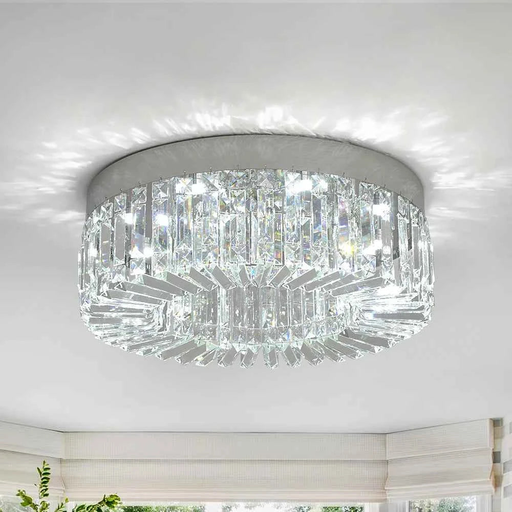 Elegant Modern Crystal Chandelier - LED Ceiling Light