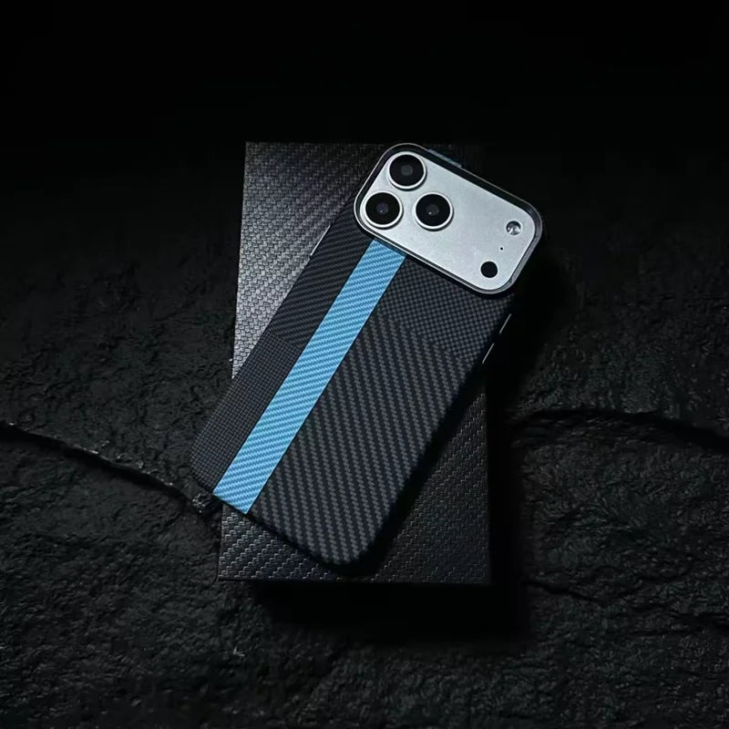 Luxury Carbon Fiber iPhone Case - MagSafe & Shockproof