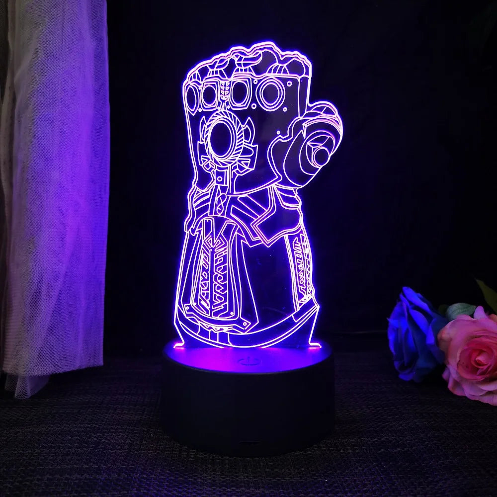 Premium 3D Night Light - Spider-Man 16-Color LED Desk Lamp