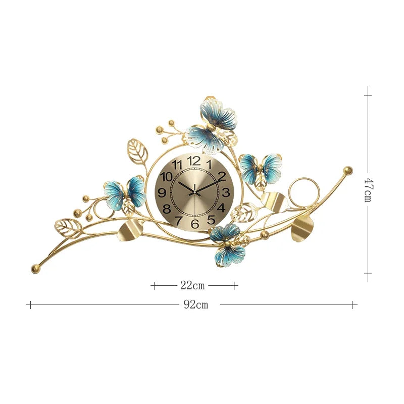 Premium Vintage Gold Wall Clock - Modern Design Accent