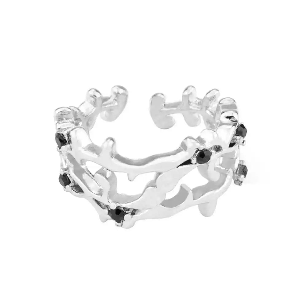 Deathly Hallows Ring - Elegant Voldemort Horcrux Crystal Jewelry