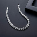 Elegant Luxury Cubic Zirconia Bracelet - Iced Out Crystal Design