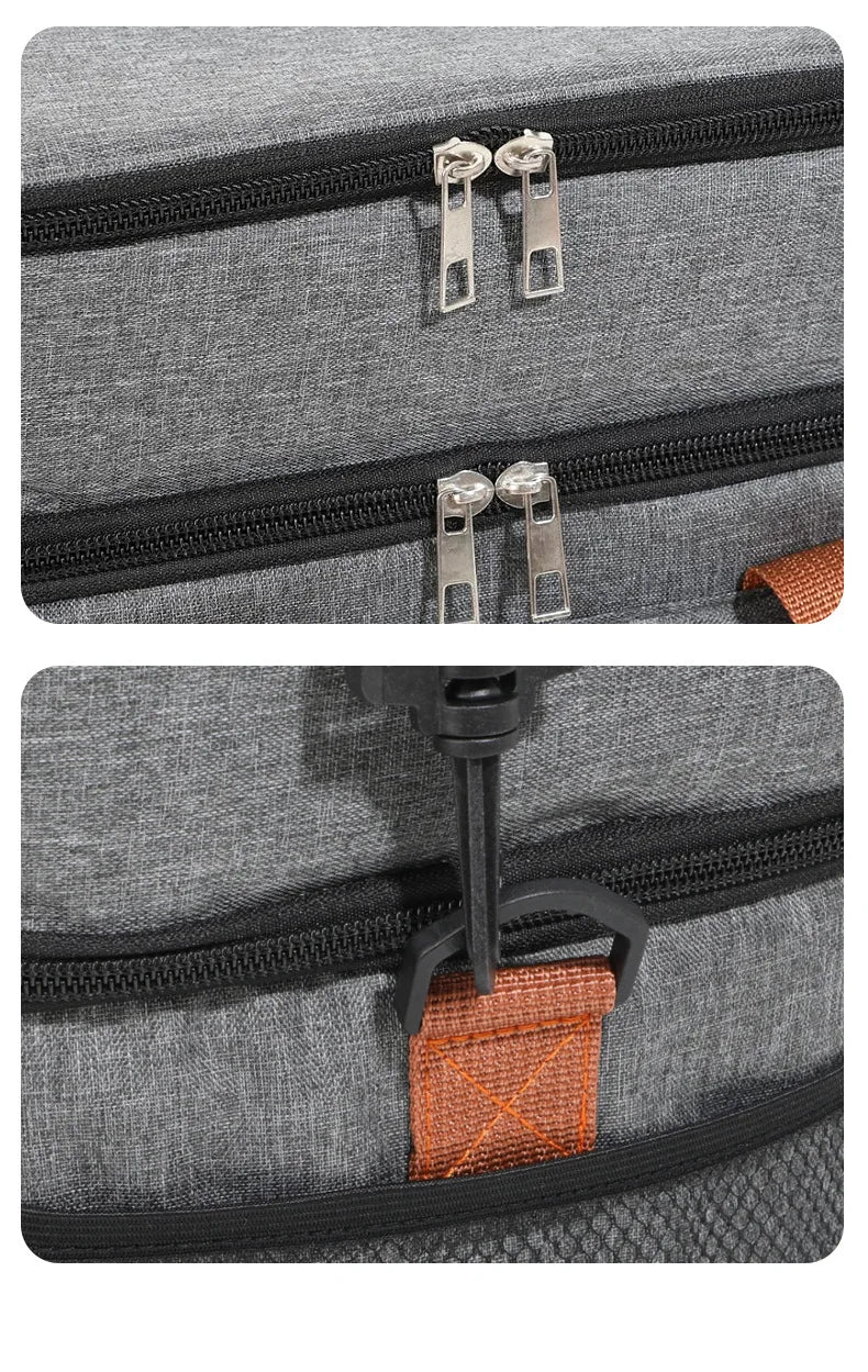 Insulated Lunch Bag - Portable Double-Layer Cooler Tote with Large Capacity and Crossbody Strap for Food Storage, Drinks & Meals - Tulique