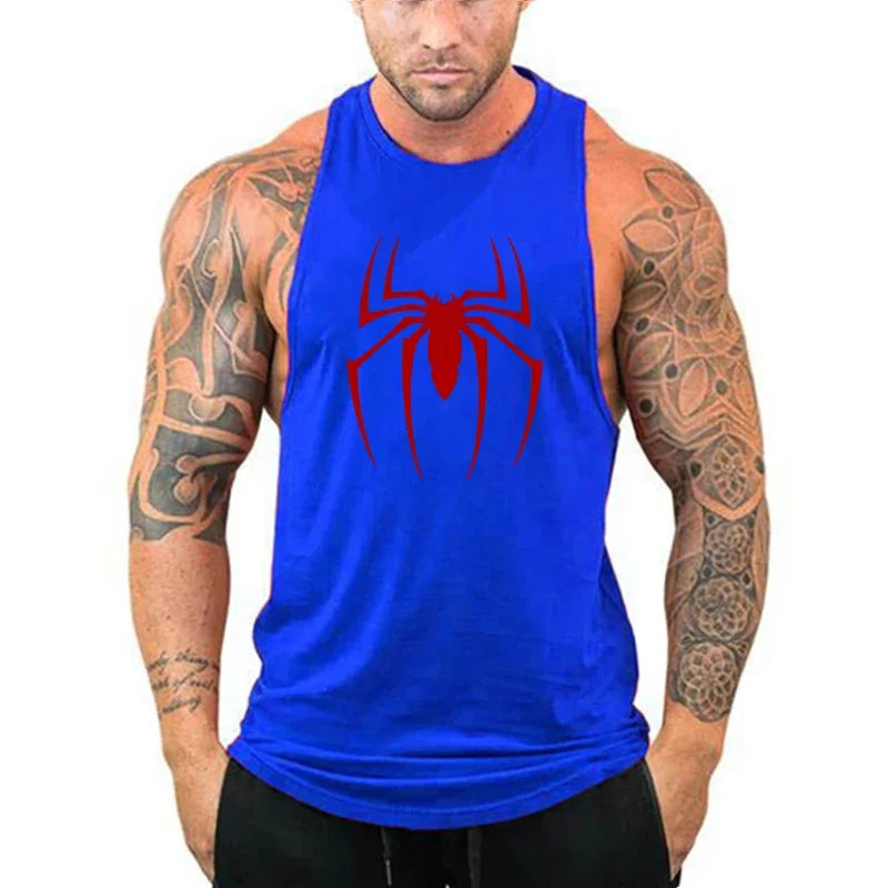 Breathable Men's Running Tank Top - Cotton Gym Sleeveless Shirt