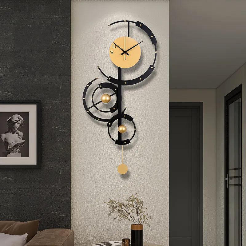 Elegant Premium Nordic Wall Clock - Modern Digital Design