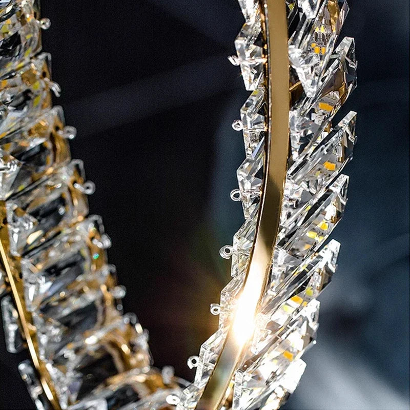 Luxury LED Crystal Pendant Light - Modern Ceiling Chandelier