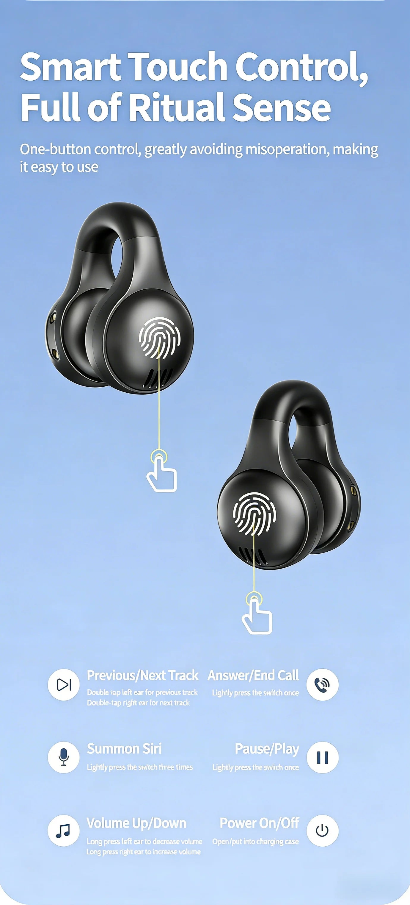 Digital Display Wireless Sports Earbuds - Premium Silicone Noise Reduction