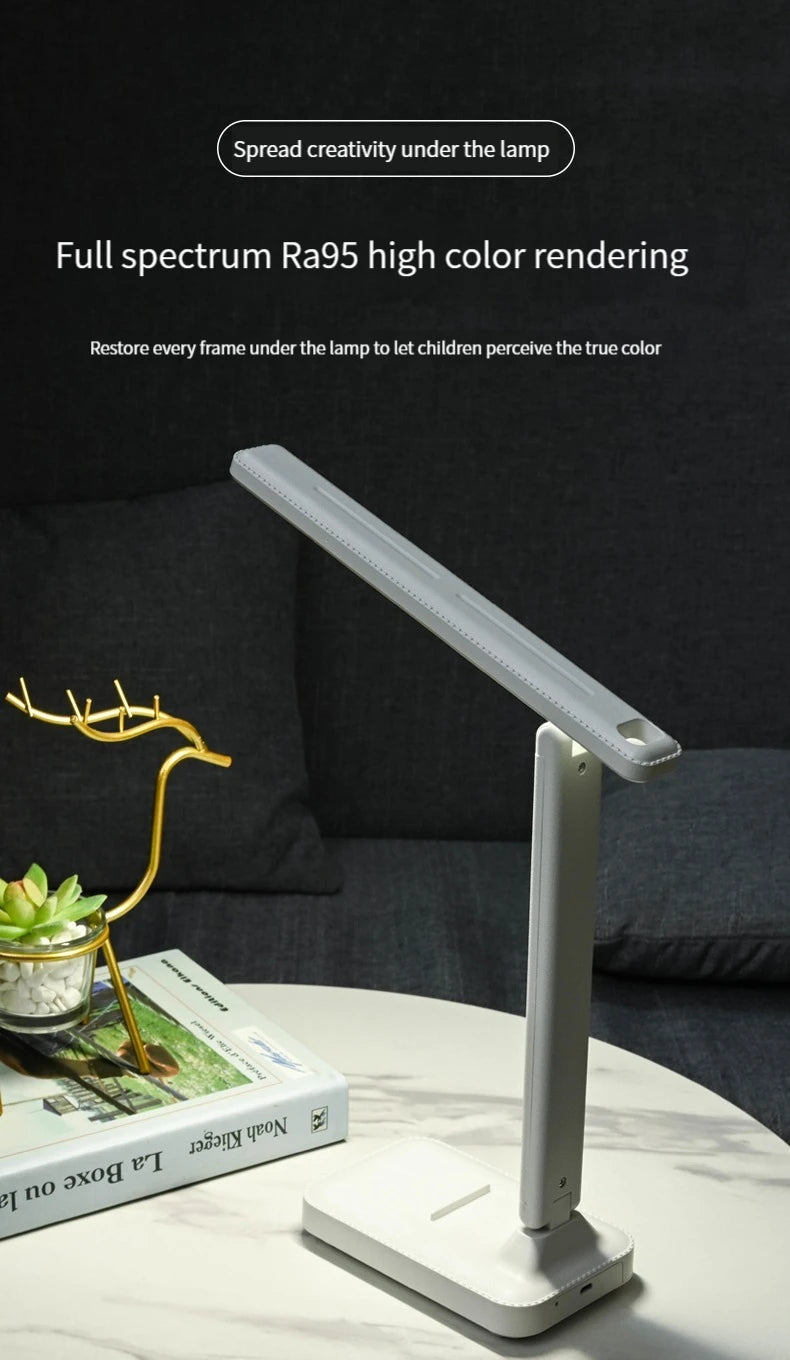 Premium Foldable Eye Protection Desk Lamp - USB & Plug-in