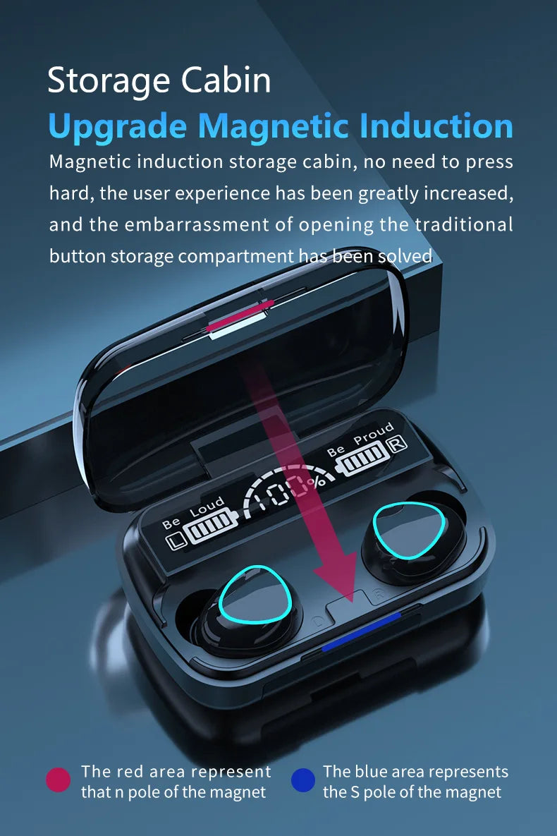 Wireless Earbuds with Power Bank - Premium Sports & Gaming BT Headset