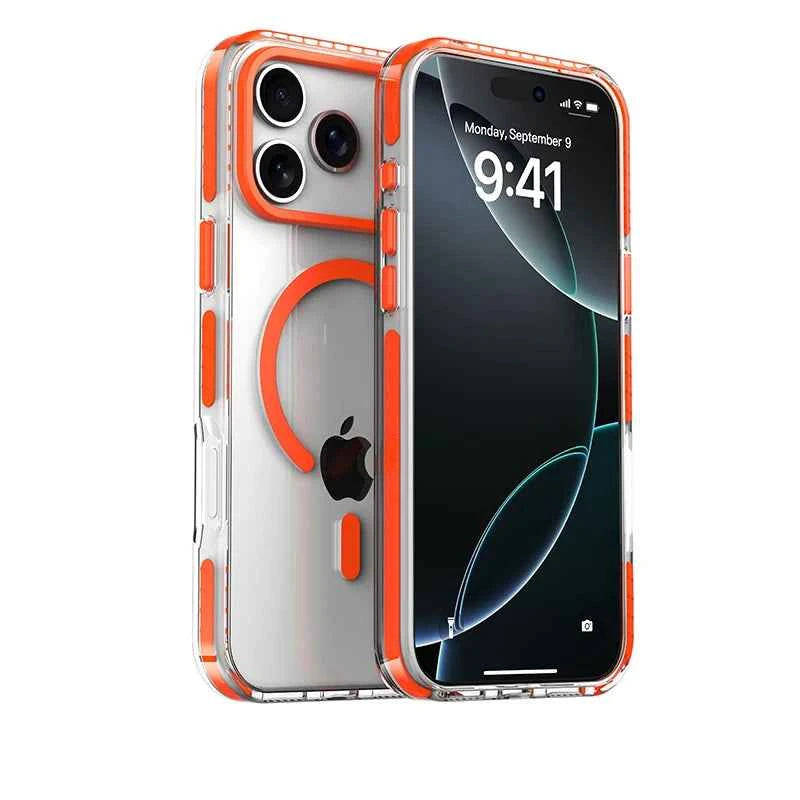 Luxury MagSafe Clear Cover - Slim Wireless Charging Case