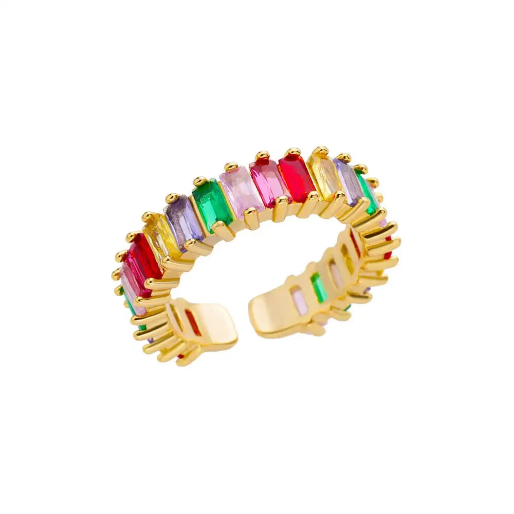 Luxury Classic Gold Stainless Steel Ring for Women