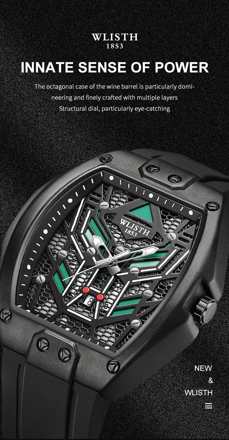 Luxury Men's Luminous Quartz Watch - Waterproof & Trendy