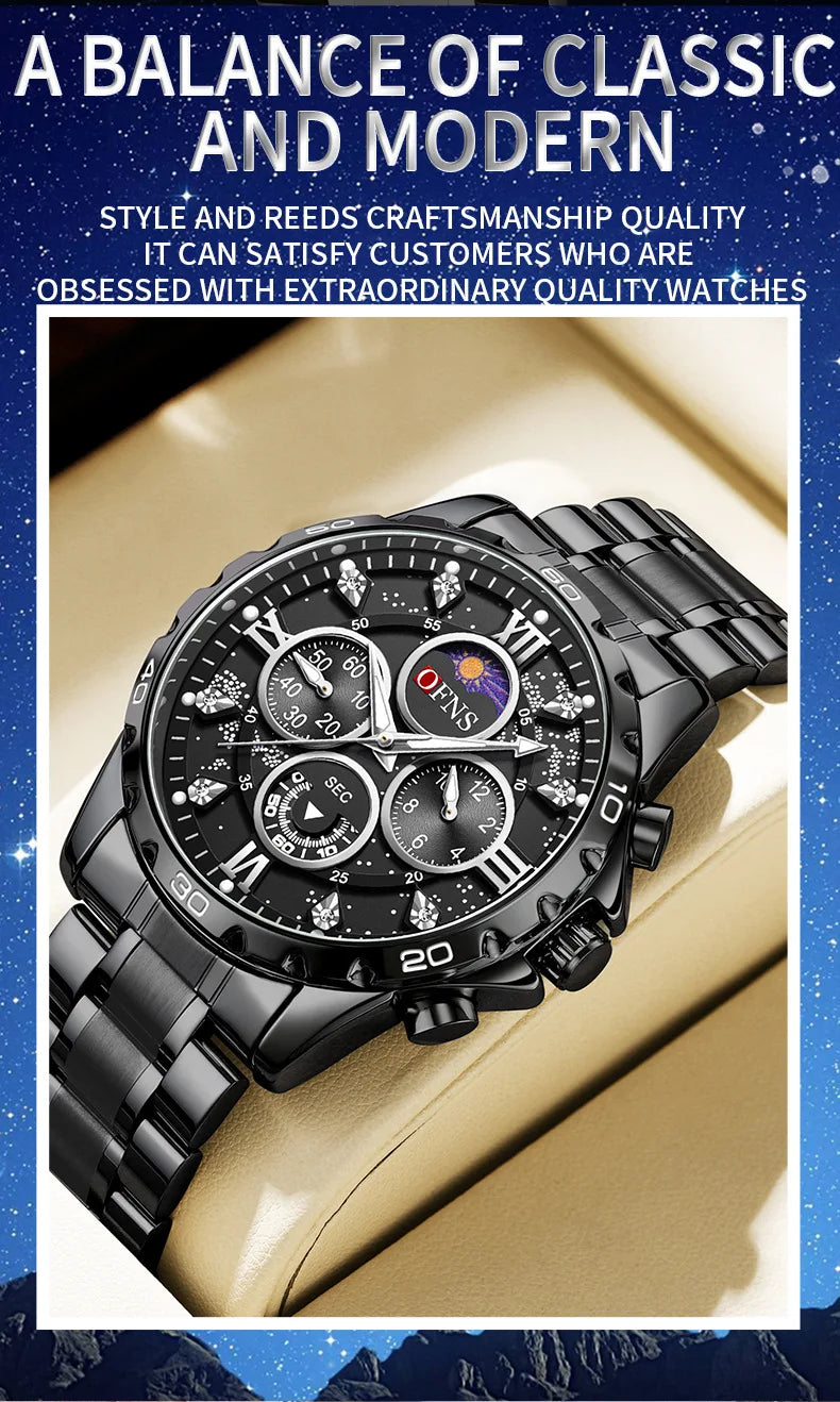 Premium Men's Military Watch - Waterproof Quartz
