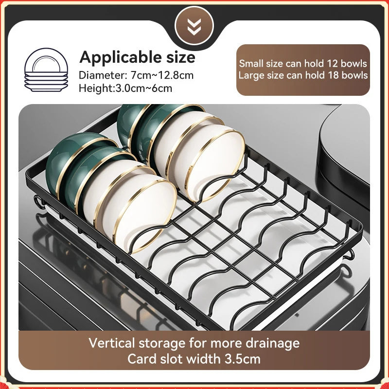 Premium Kitchen Tableware Organizer - Multi-use Drain Rack