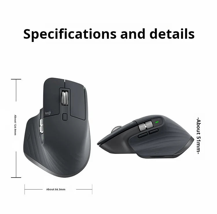 Premium Ergonomic Wireless Mouse - Softtone Silent Clicks