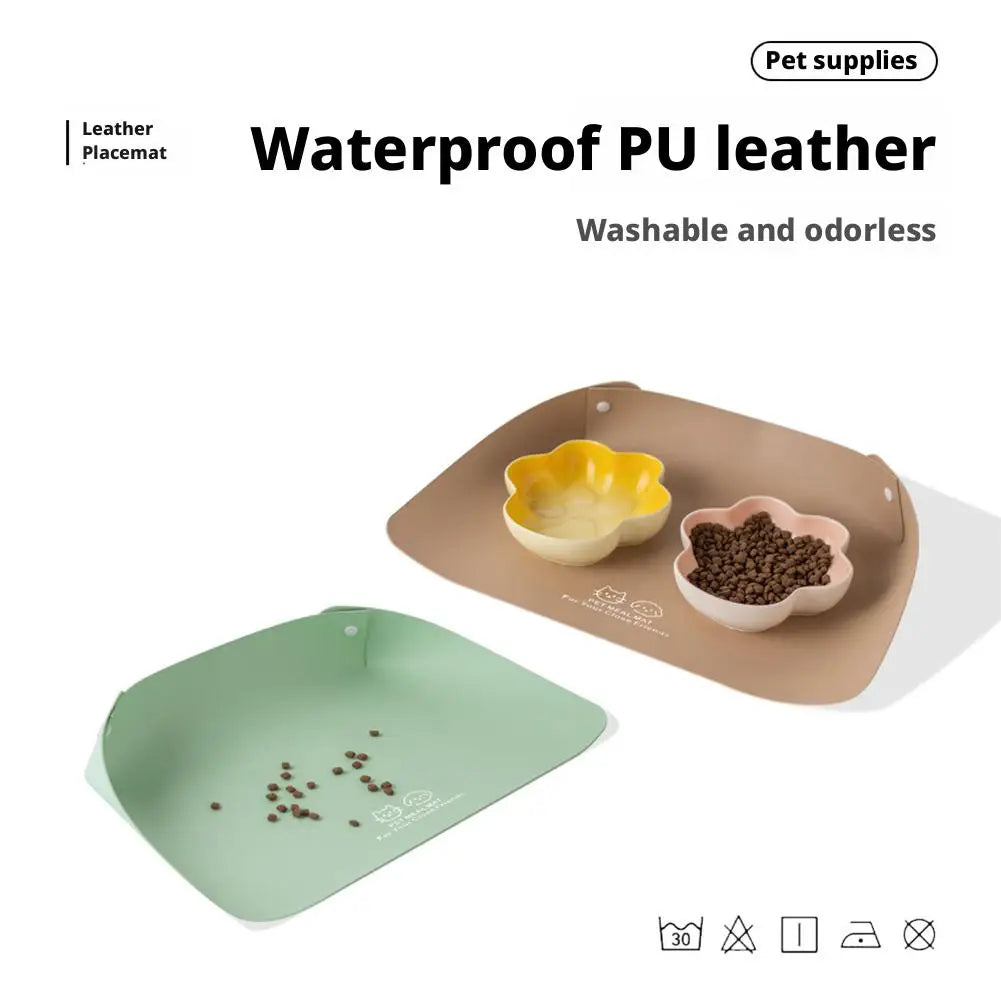 Premium Waterproof Pet Feeding Mat - Anti-Spill & Non-Slip