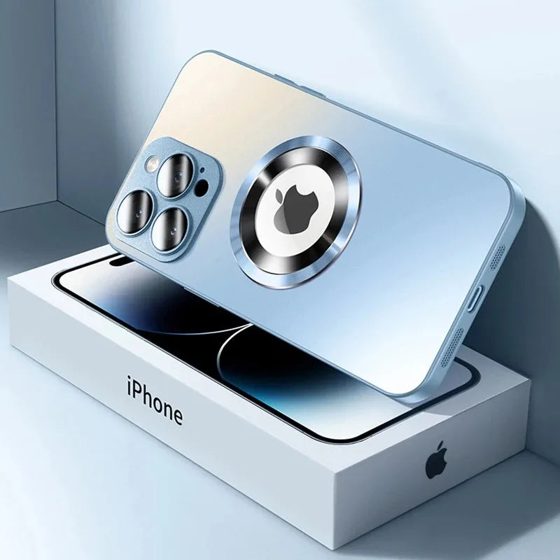 Luxury Matte Magnetic Phone Case - Shockproof & Wireless Charging