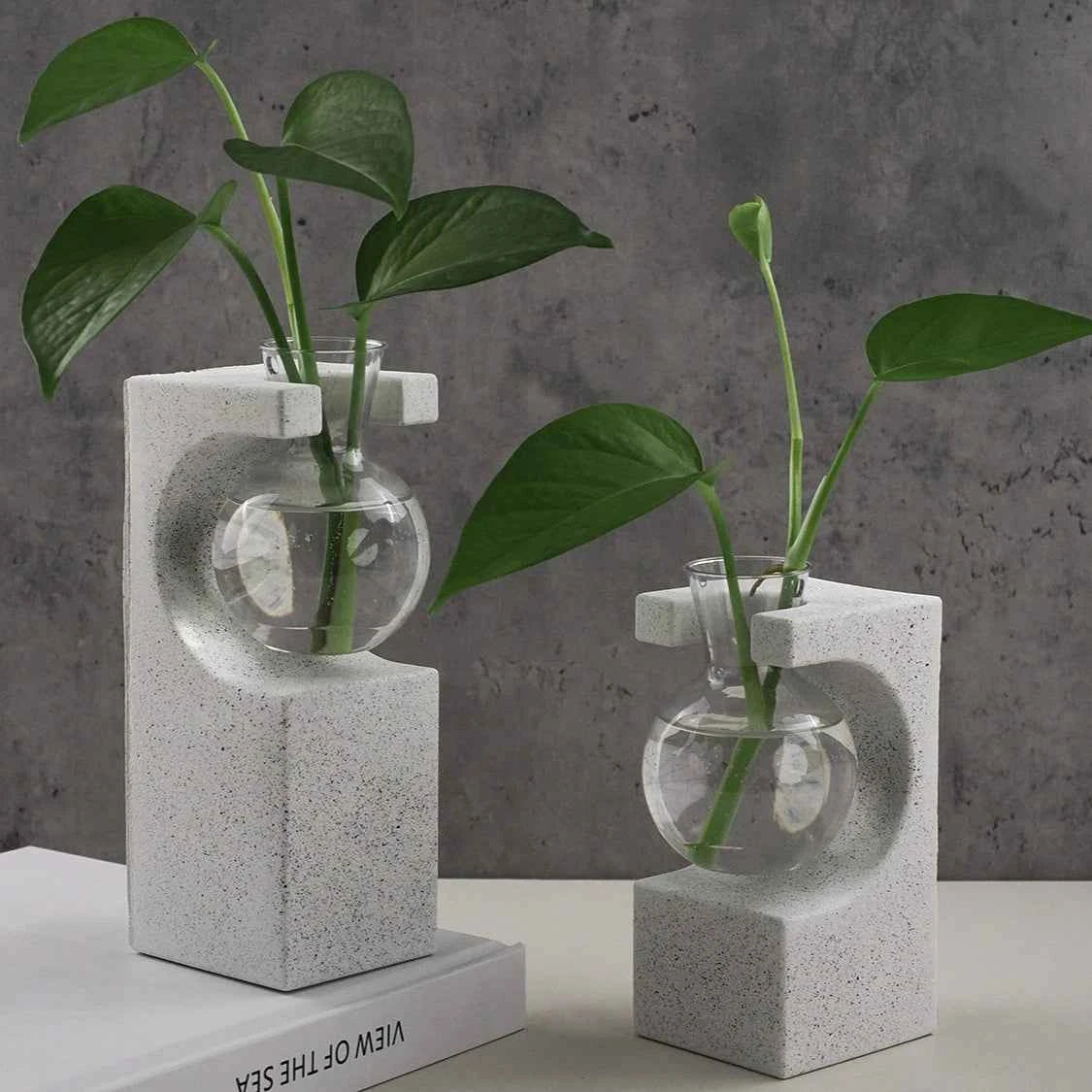 Silicone Vase Mold for DIY Epoxy Resin, Plaster, and Cement Hydroponic Planters - Tulique