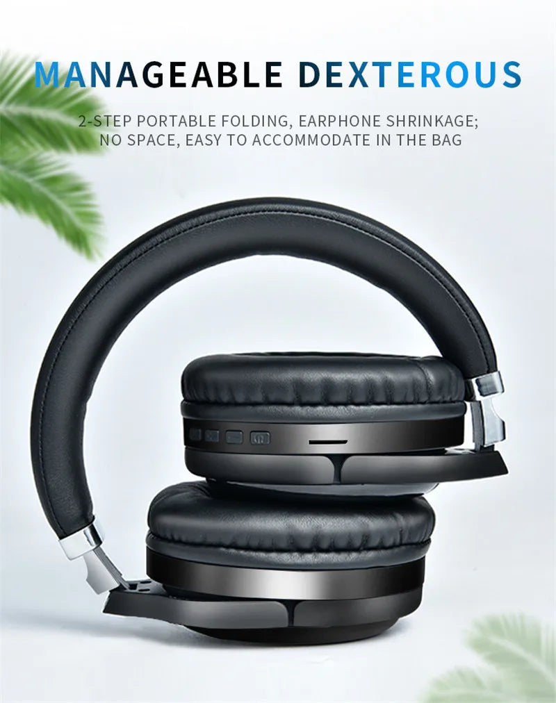 Premium Bluetooth TV Headset with Wireless Adapter - Over-Ear TV Headphones