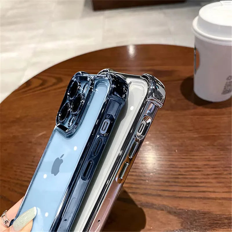 Luxury Plating Clear Shockproof Phone Case - Premium Protection