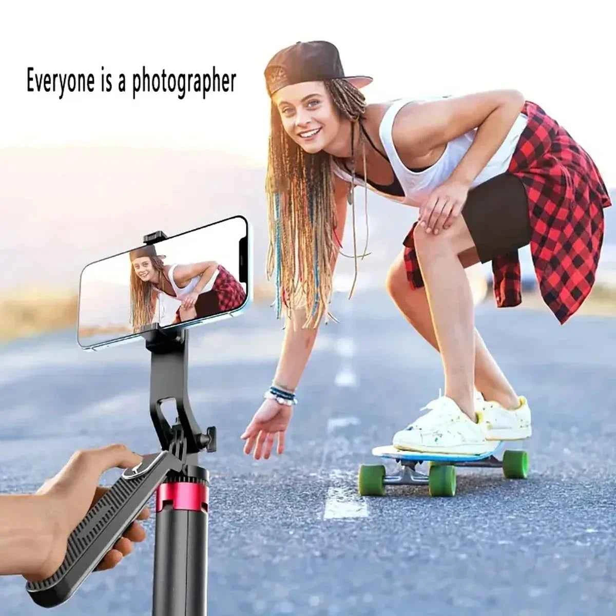 Professional Portable Camera Tripod - 360° Rotation & Remote