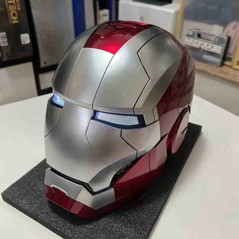 Premium Iron Man Helmet - 1:1 Wearable Voice Control LED Mask