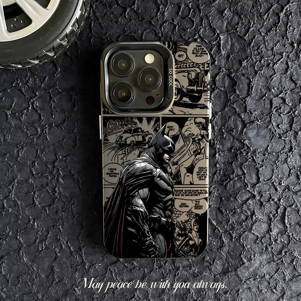 Premium Anime Batman Phone Case - Matte Anti-Fall Cover