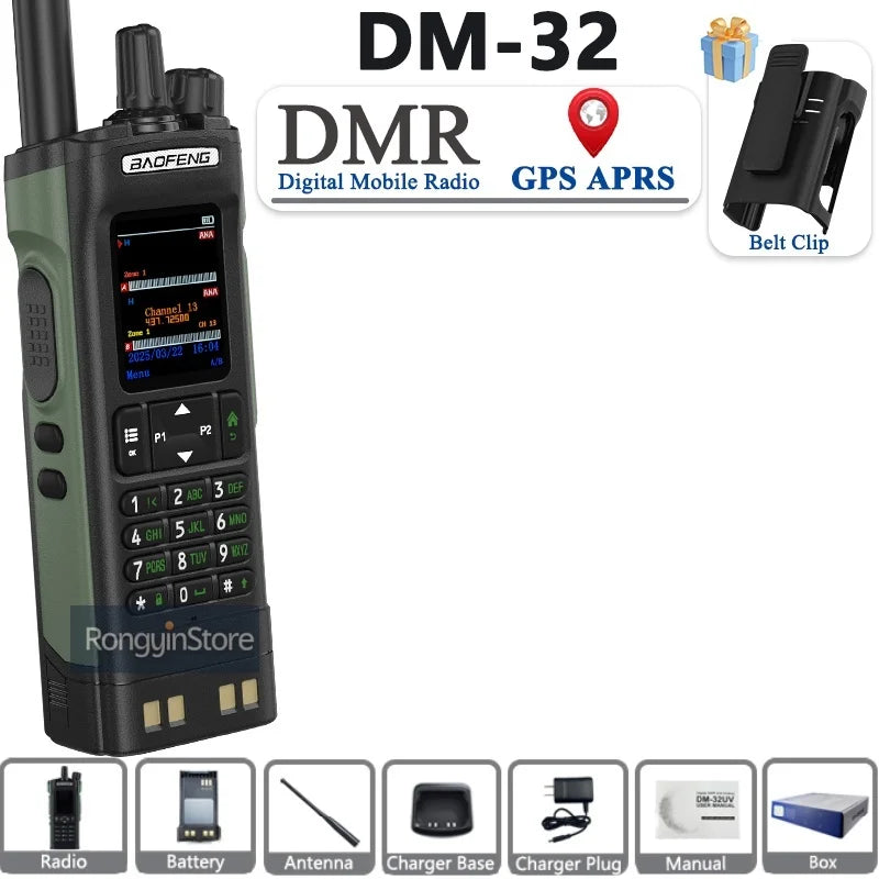 Professional Digital Walkie Talkie - 10W Dual Band DMR Radio