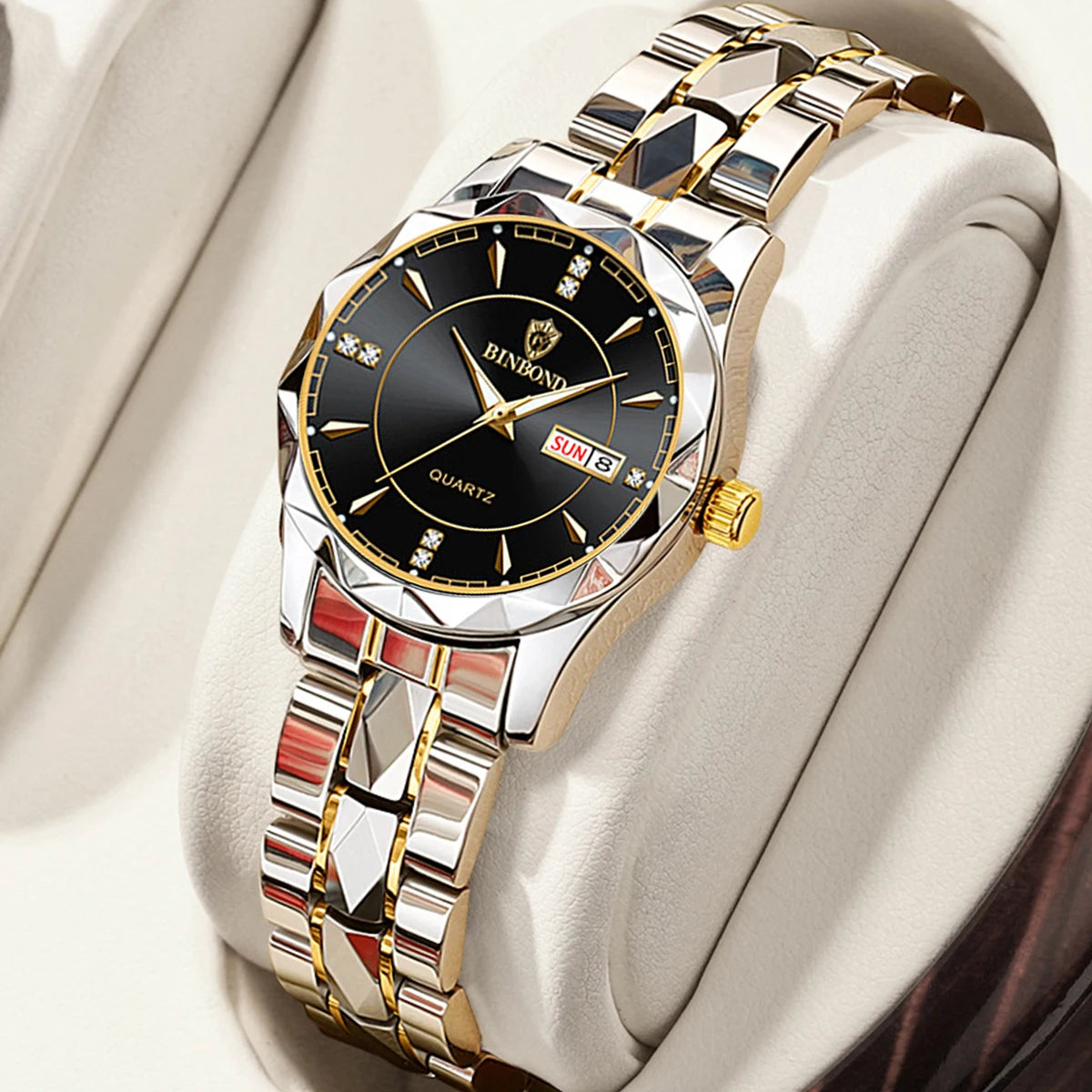 Elegant Women's Quartz Watch - Waterproof Stainless Steel Wristwatch