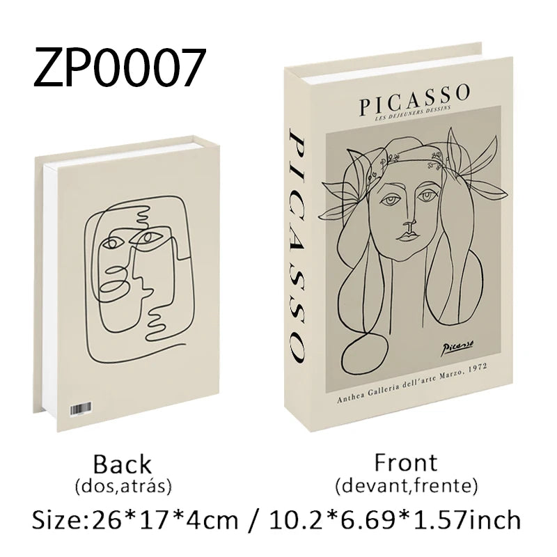 Elegant Luxury Decorative Books - Van Gogh Monet Picasso Series