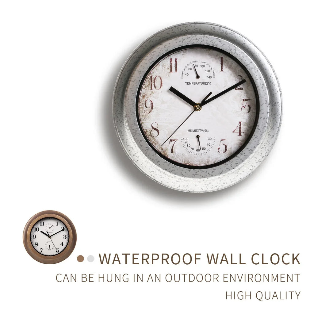 Premium Waterproof Wall Clock - Silent & Stylish Decor