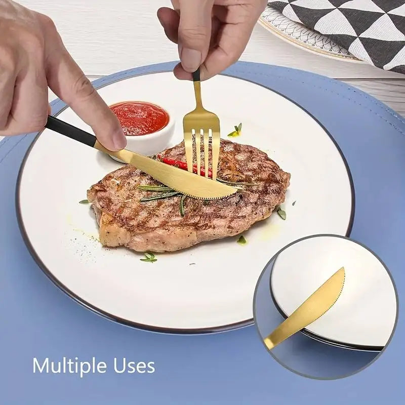Elegant Portable Cutlery Set - Stainless Steel with Storage