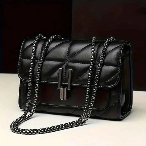 Elegant Mini Plaid Crossbody Bag - Classic Flap Purse