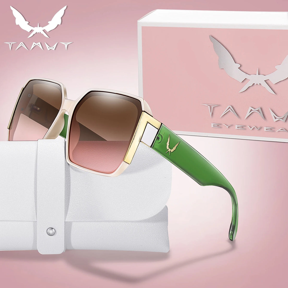 Luxury Square Sunglasses - UV Protection Trendy Street Shades