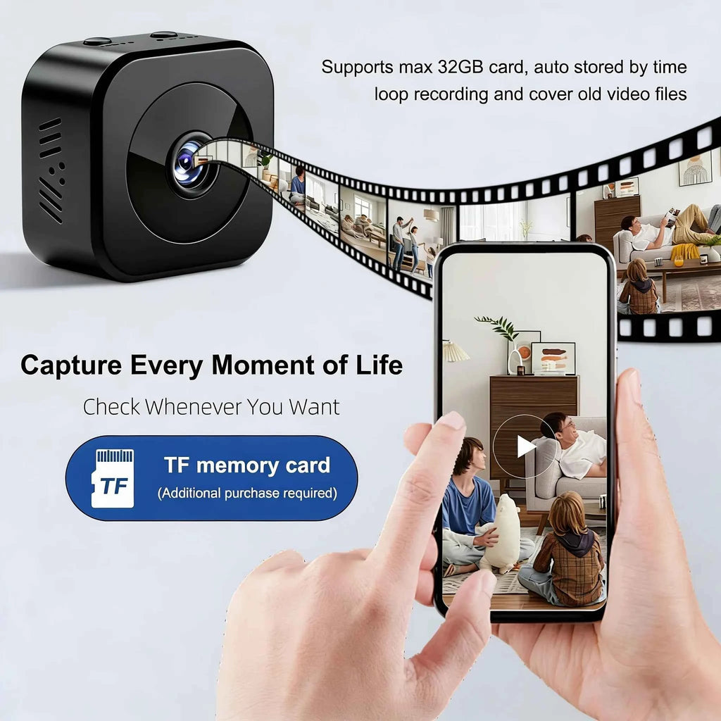 Mini Wireless Security Camera - HD Indoor Smart Monitor