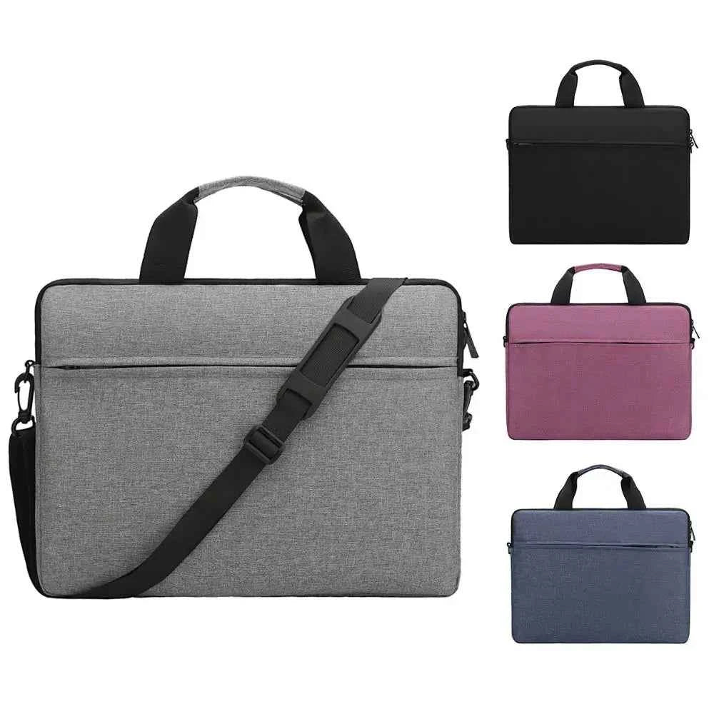 Laptop sleeve case - dark gray ultra-slim shockproof laptop bag with zipper and front pocket