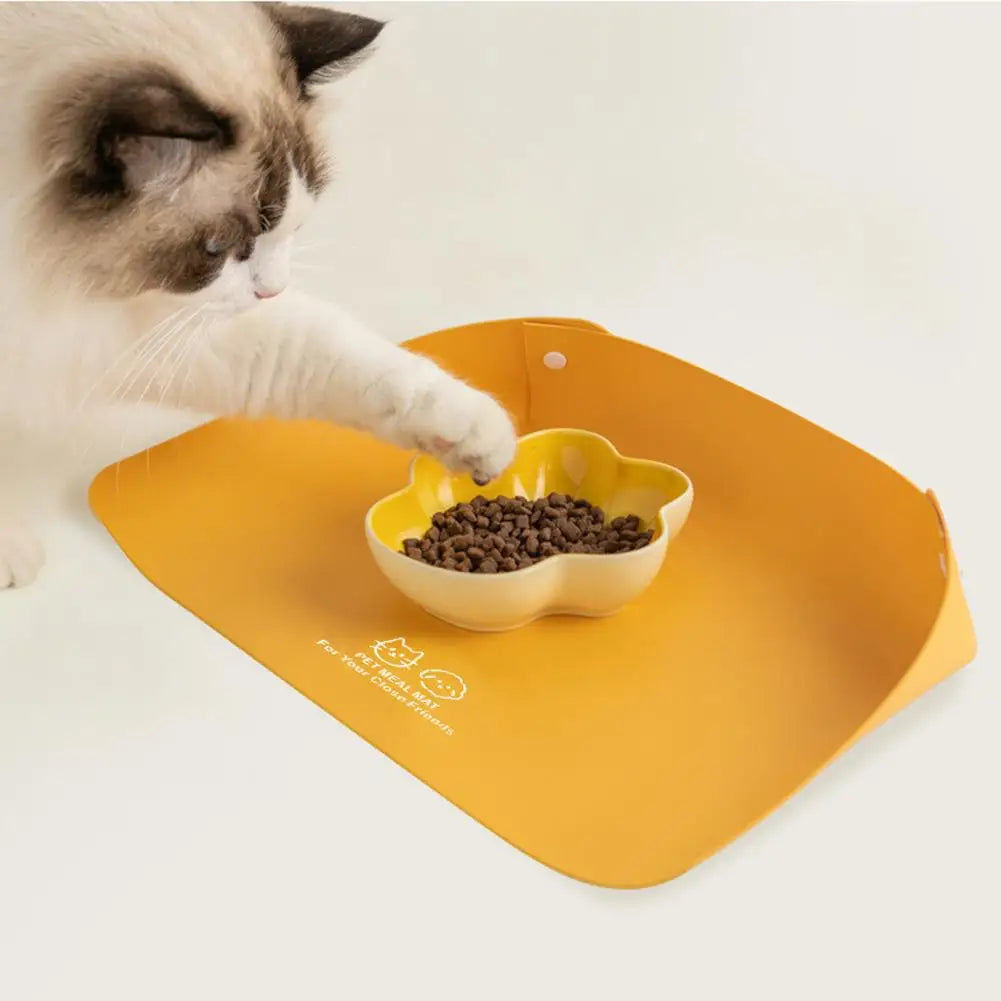Premium Waterproof Pet Feeding Mat - Anti-Spill & Non-Slip