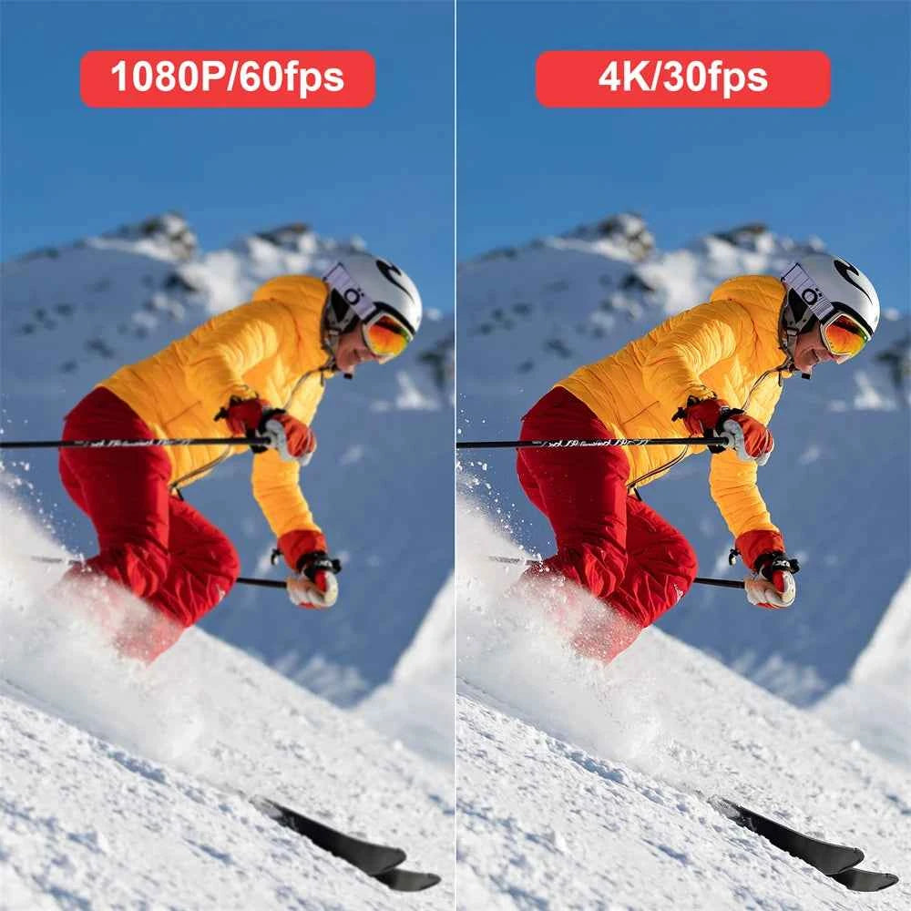 Professional Action Camera 4K - Waterproof & EIS Sports Cam