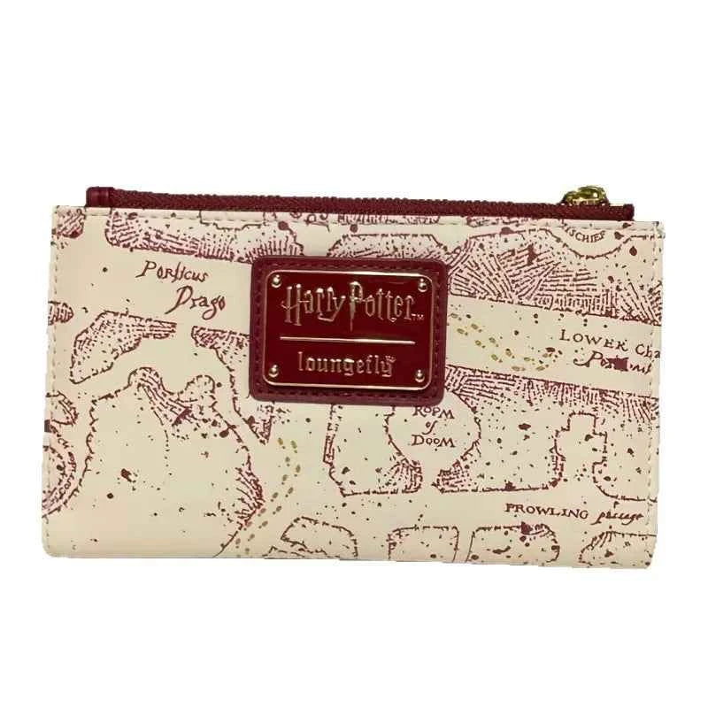 Premium Harry Potter Map Printed Long Zipper Wallet
